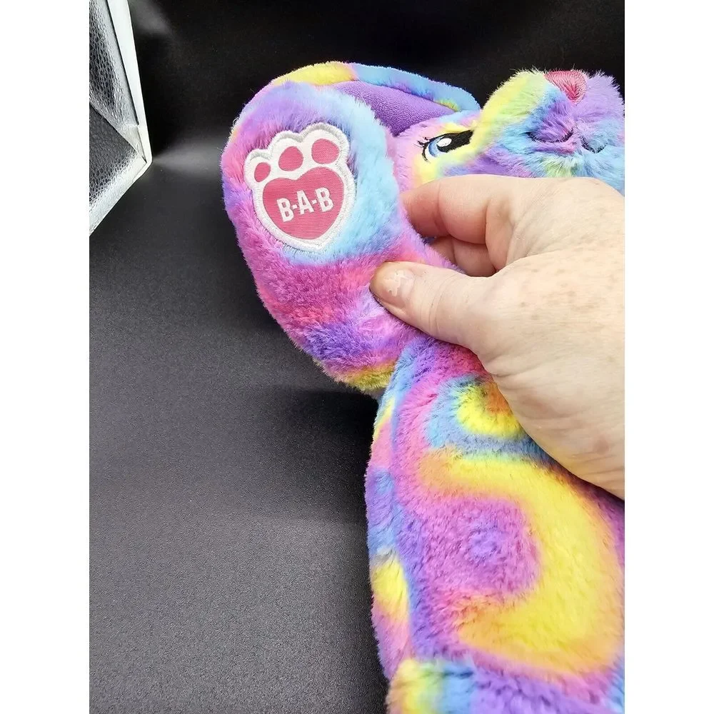 Build A Bear 2016 Tye Dye Bunny‎ Plush Easter Birthday Holiday Floppy Ears